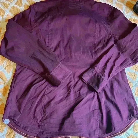 5.11 511 Tactical Series Button Up Shirt Women’s Sz XL Long Sleeve Burgundy Work - Picture 4 of 6